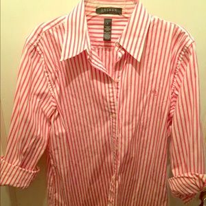 Ralph Lauren pink pinstripe button up